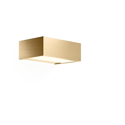 Luminaria de pared BOX 15 N LED IP44, dorado mate regulable