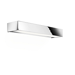 Luminaria de pared BOX 40 N LED IP44, cromo regulable