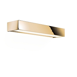 Luminaria de pared BOX 40 N LED IP44, dorado regulable