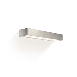 Luminaria de pared BOX 40 N LED IP44, níquel satinado regulable