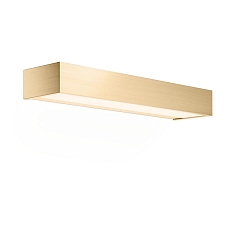 Luminaria de pared BOX 40 N LED IP44, dorado mate regulable