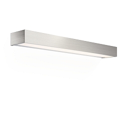 Luminaria de pared BOX 60 N LED IP44, n�quel satinado regulable