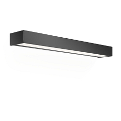 Luminaria de pared BOX 60 N LED IP44, negro mate regulable