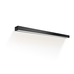 Luminaria de pared BOX 120 N LED IP44, negro mate regulable