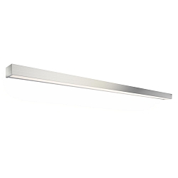 Luminaria de pared BOX 150 N LED IP44, níquel satinado regulable
