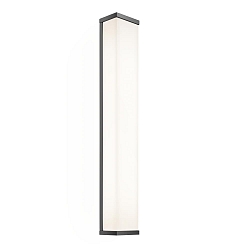 Luminaria de pared MANHATTAN 60 N LED IP44, negro mate regulable