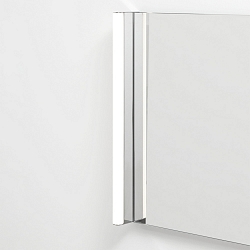 Luminaria de pared SLAT IP44, cromo regulable