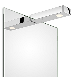 Luminaria de espejo FLAT 1 LED IP44, cromo 