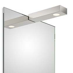 Luminaria de espejo FLAT 1 LED IP44, n�quel satinado 