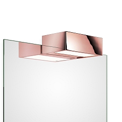 Luminaria de espejo BOX 1-15 N LED IP44, dorado rojizo regulable