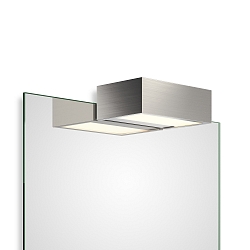 Luminaria de espejo BOX 1-15 N LED IP44, n�quel satinado regulable
