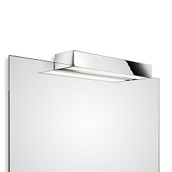Luminaria de espejo BOX 1-40 N LED IP44, cromo regulable