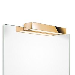Luminaria de espejo BOX 1-40 N LED IP44, dorado regulable
