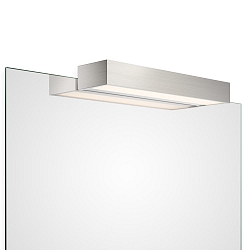 Luminaria de espejo BOX 1-40 N LED IP44, n�quel satinado regulable