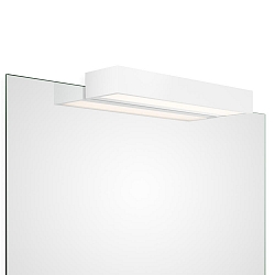 Luminaria de espejo BOX 1-40 N LED IP44, blanco mate regulable