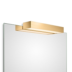 Luminaria de espejo BOX 1-40 N LED IP44, dorado mate regulable