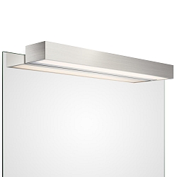Luminaria de espejo BOX 1-60 N LED IP44, n�quel satinado regulable