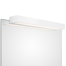 Luminaria de espejo BOX 1-60 N LED IP44, blanco mate regulable