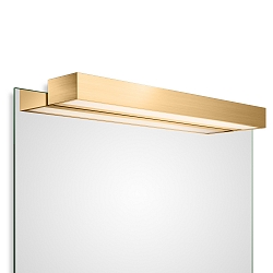 Luminaria de espejo BOX 1-60 N LED IP44, dorado mate regulable