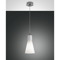 Luminaria colgante DIANA peque�o, redondo E27 IP20, cromo, n�quel satinado regulable