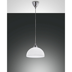 Luminaria colgante NICE peque�o, redondo E27 IP20, cromo, blanco regulable