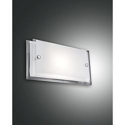 Luminaria de pared MAGGIE peque�o, angular E27 IP20, cromo, blanco regulable