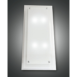 Luminaria de pared MAGGIE grande, angular E27 IP20, cromo, blanco regulable