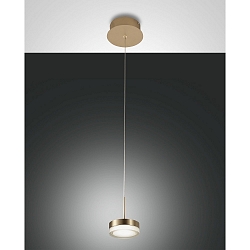 pendant luminaire DUNK IP20, brass 