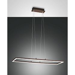 pendant luminaire BARD IP20, rust brown, satined dimmable