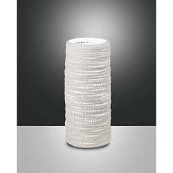 Luminaria de mesa MARBELLA con interruptor E27 IP20, blanco