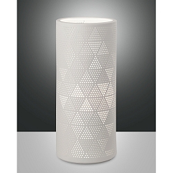 Luminaria de mesa MICOL cilíndrico, lang E27 IP20, blanco