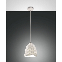 Pendant luminaire DUCHESSA, 20cm, E27, 1x 40W, IP20, white