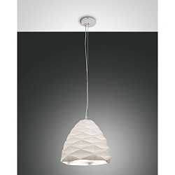 Pendant luminaire DUCHESSA, 30cm, E27, 1x 40W, IP20, white