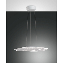 Luminaria colgante VELA peque�o, oval IP20, transparente, blanco regulable