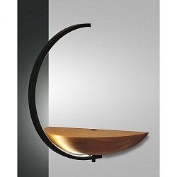 wall luminaire ROSEG swivelling IP20, black dimmable