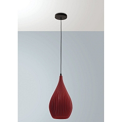 Luminaria colgante LISA E27 IP20, negro, amarillo mostaza