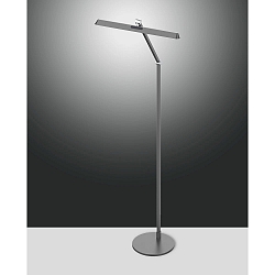 Luminaria de pedestal BEBA IP20, antracita regulable