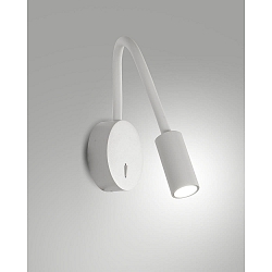 Luminaria de pared FLUX con brazo flexible IP20, negro