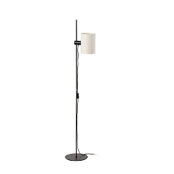 Luminaria de pedestal GUADALUPE E27 IP20, beige, negro mate 