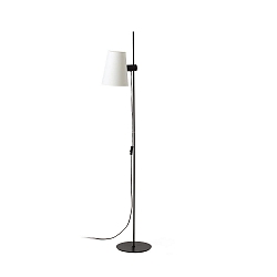Luminaria de pedestal LUPE E27 IP20, beige, negro mate 
