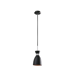 Luminaria colgante RETRO E14 IP20, color cobre, negro mate 