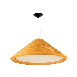pendant luminaire SAIGON IN 4 flames E27 IP20, yellow, black matt 