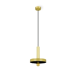 Luminaria colgante WHIZZ E27 IP20, dorado, negro 