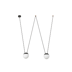 pendant luminaire MINE PC SPACE 2 flames E27 IP20, dark grey 