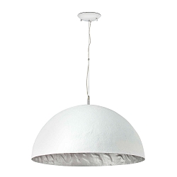 Luminaria colgante MAGMA E27 IP20, gris, blanco mate 