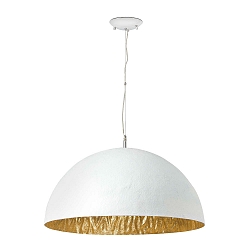 Luminaria colgante MAGMA de 3 llamas E27 IP20, dorado, blanco mate 