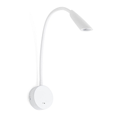 Luminaria de pared BOKEN LED IP20, blanco mate 