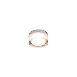 Luminaria empotrable para techos EBBA LED IP44, níquel satinado 