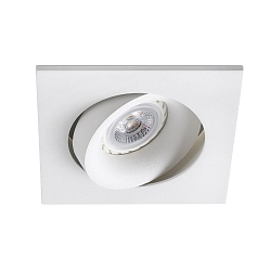 Luminaria empotrable para techos ARGON angular, giratorio GU10 IP20, blanco mate 