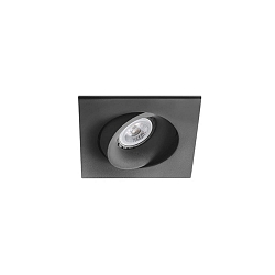 Luminaria empotrable para techos ARGON angular, giratorio GU10 IP20, negro mate 